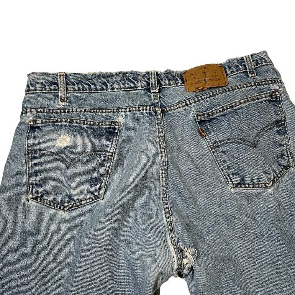 Levi's × Vintage 90s Levi’s 505 Distressed Jeans - image 8