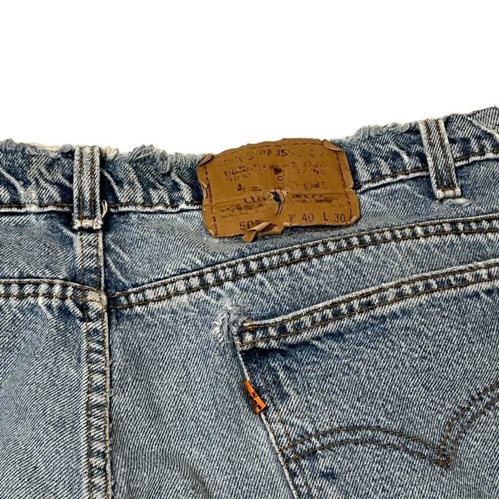 Levi's × Vintage 90s Levi’s 505 Distressed Jeans - image 9