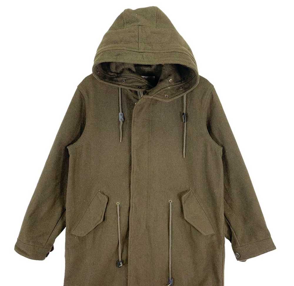 Vanquish VINTAGE VANQUISH OLIVE WOOL PARKA JACKET - image 4