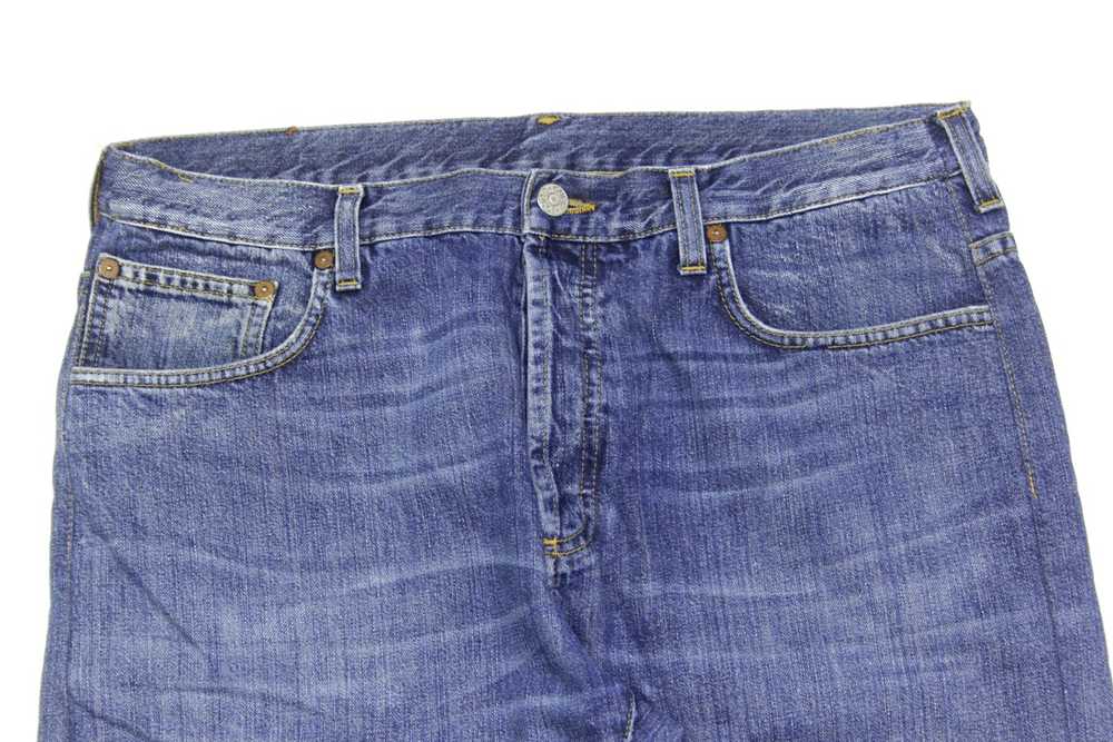 Gucci Vintage Web Stripes Sanded Jeans - image 3