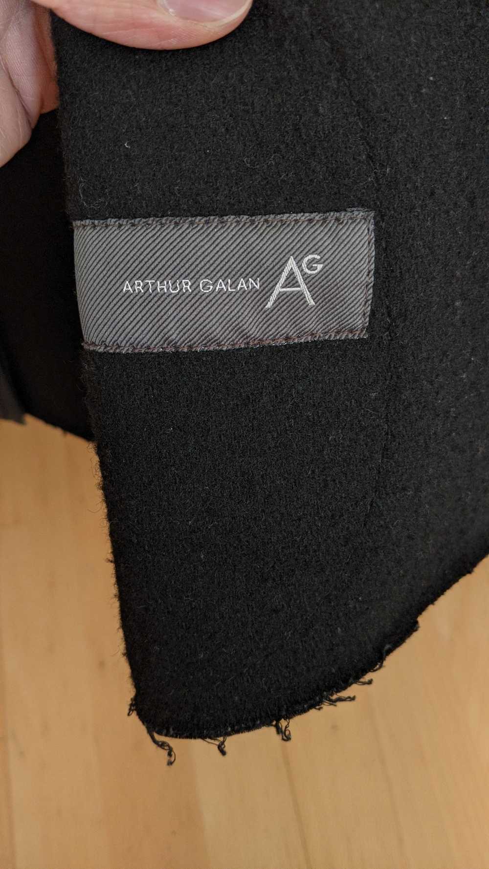 Arthur Galan Arthur Galan Grain Black Leather Jac… - image 6