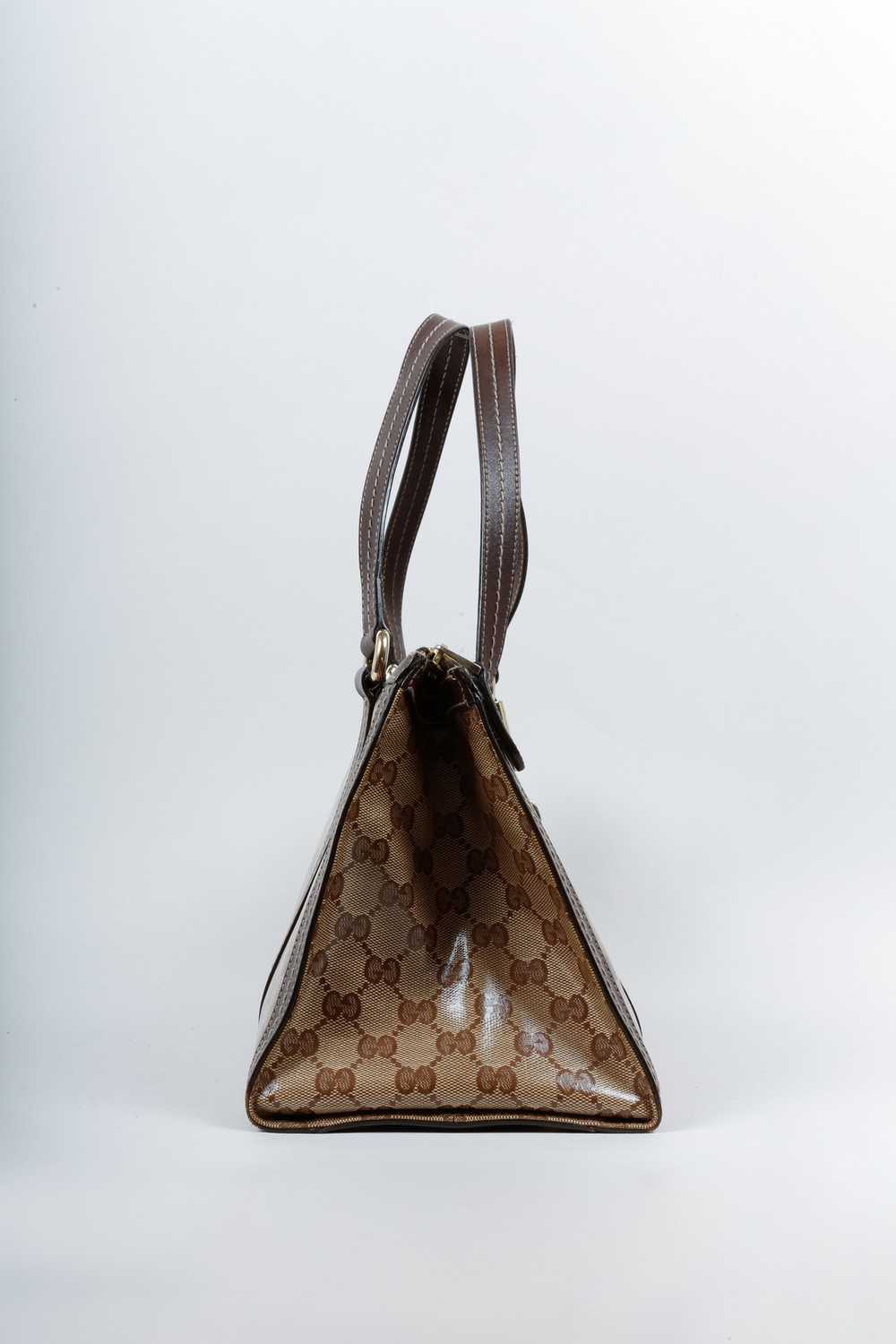 Gucci Gucci Beige Ebony GG Crystal Duchessa Tote - image 2