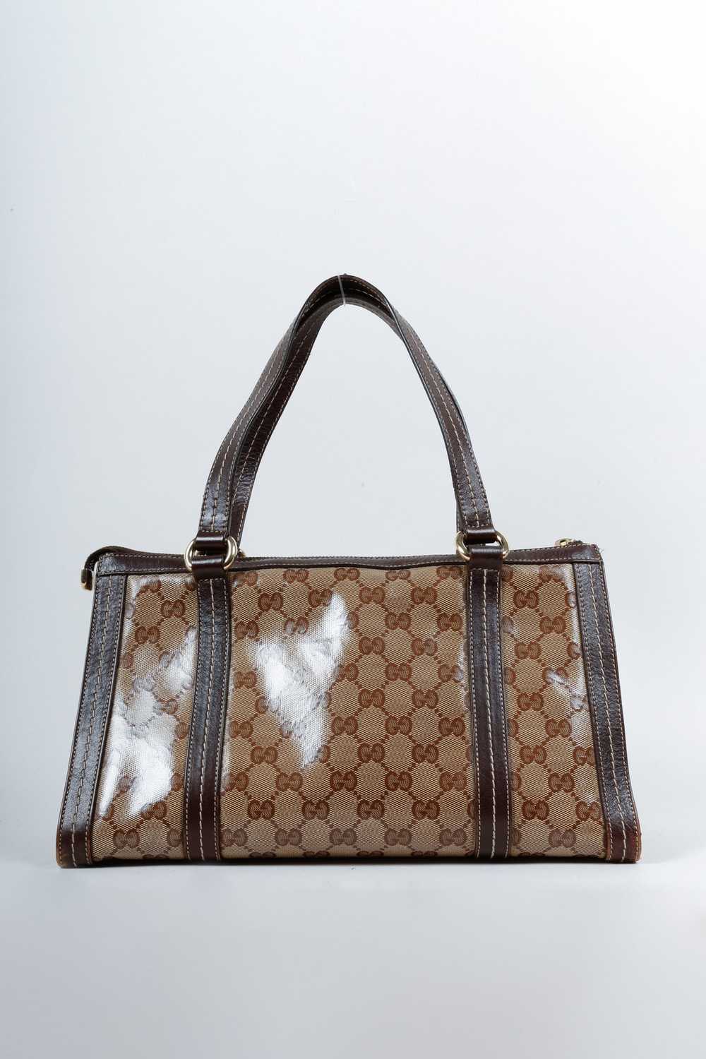 Gucci Gucci Beige Ebony GG Crystal Duchessa Tote - image 3