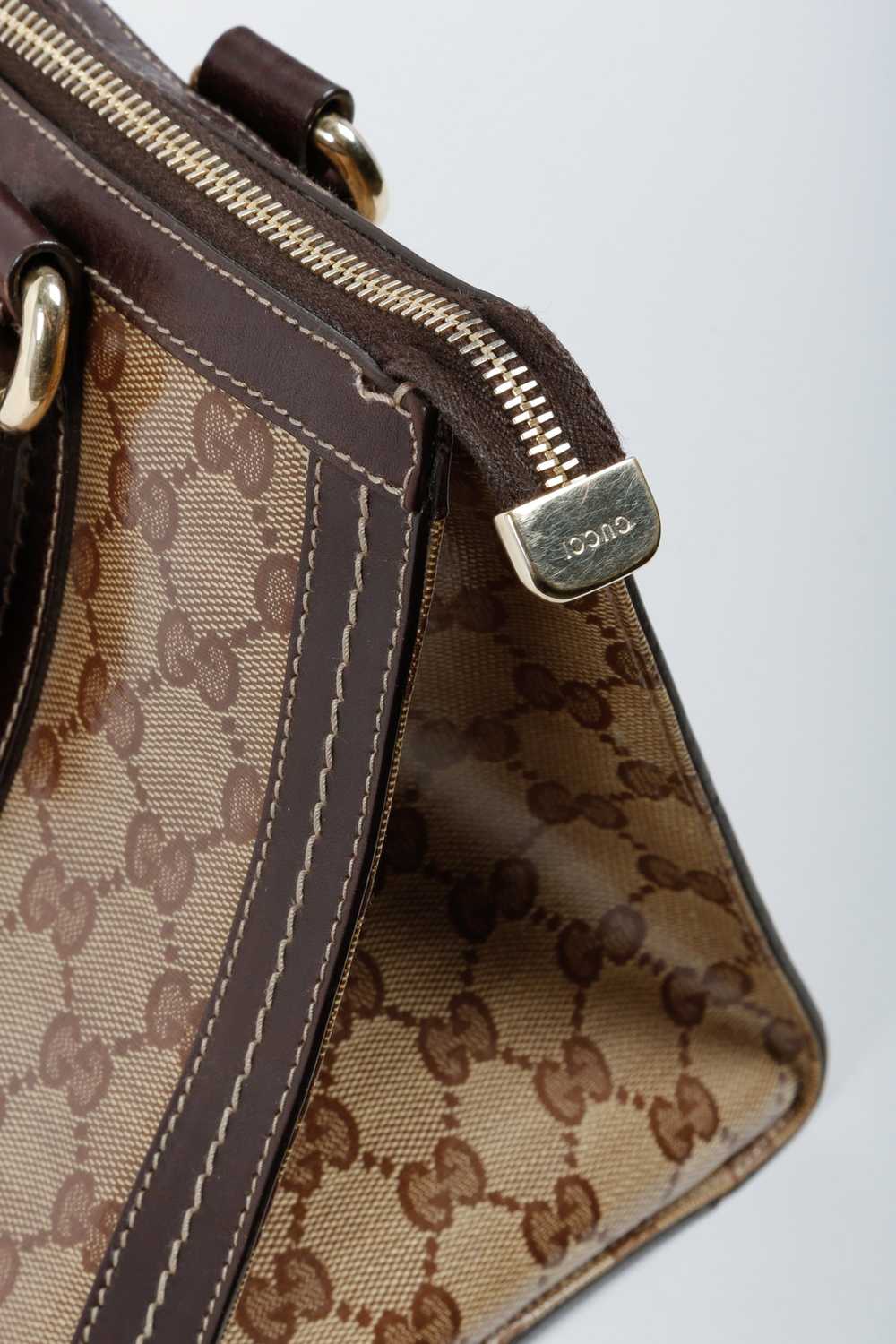 Gucci Gucci Beige Ebony GG Crystal Duchessa Tote - image 5