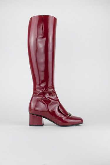 Gucci Gucci Horsebit Patent Leather Riding Boots