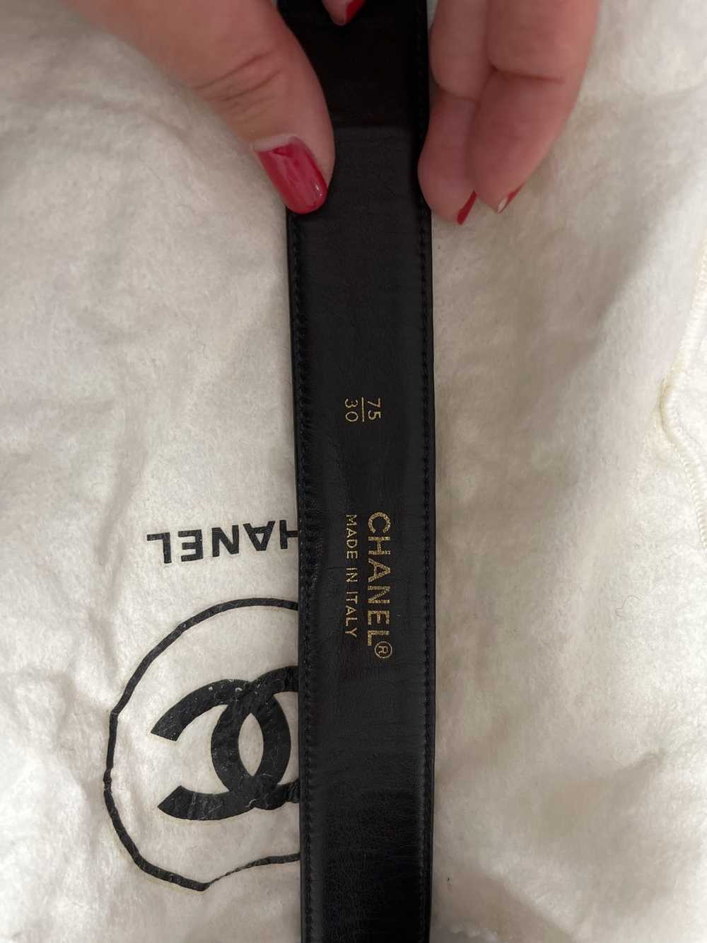 Chanel Chanel Interlocking CC Logo Leather Waist … - image 5