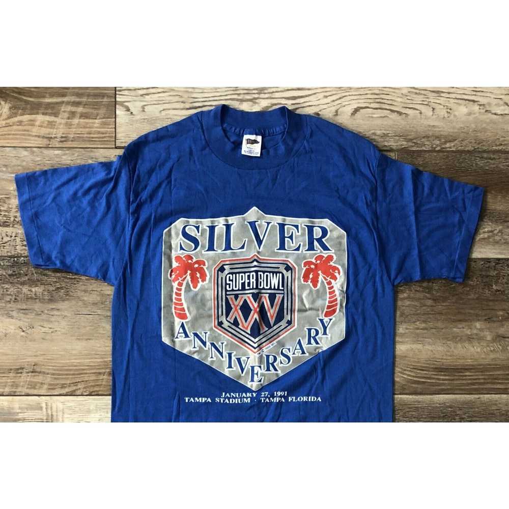 Other Super Bowl XXV (25) Silver Anniversary T-Sh… - image 2