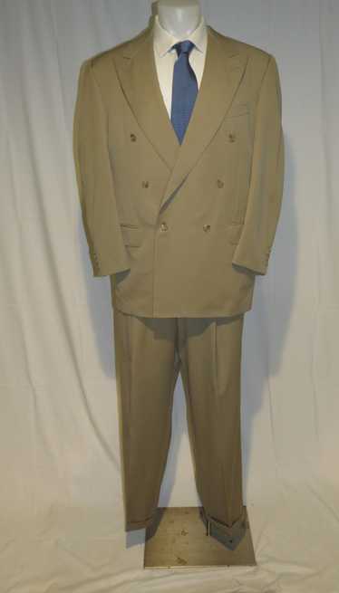 Ermenegildo Zegna Super 100 Vintage Beige Peak Lap