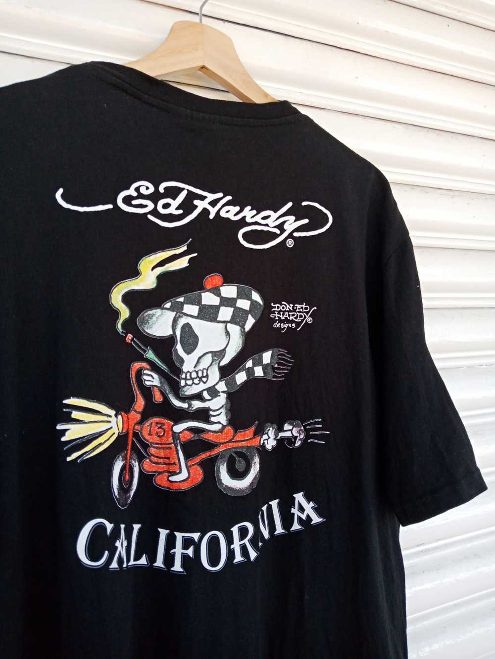 Ed Hardy Ed Hardy Skulls Distressed Avant Garde - image 8