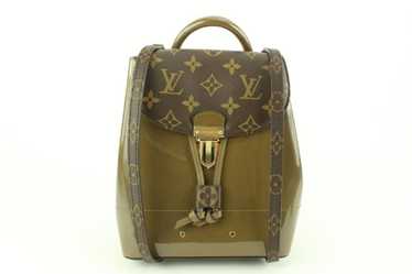 Louis Vuitton Hot Springs Backpack White Monogram and Patent in Black, Women's