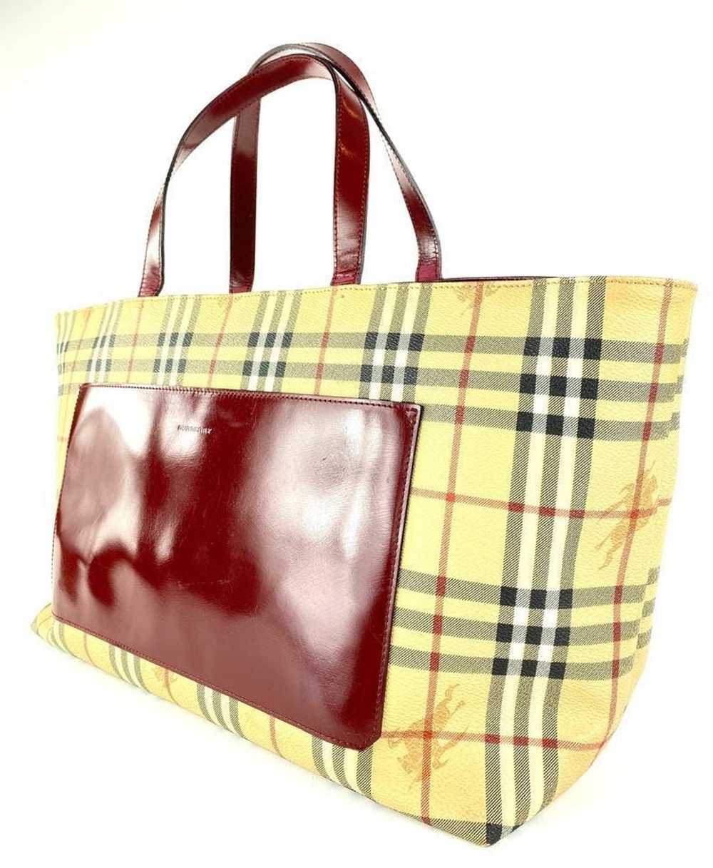 Burberry Burberry Nova Check Tote Red Shopper 4bu… - image 12