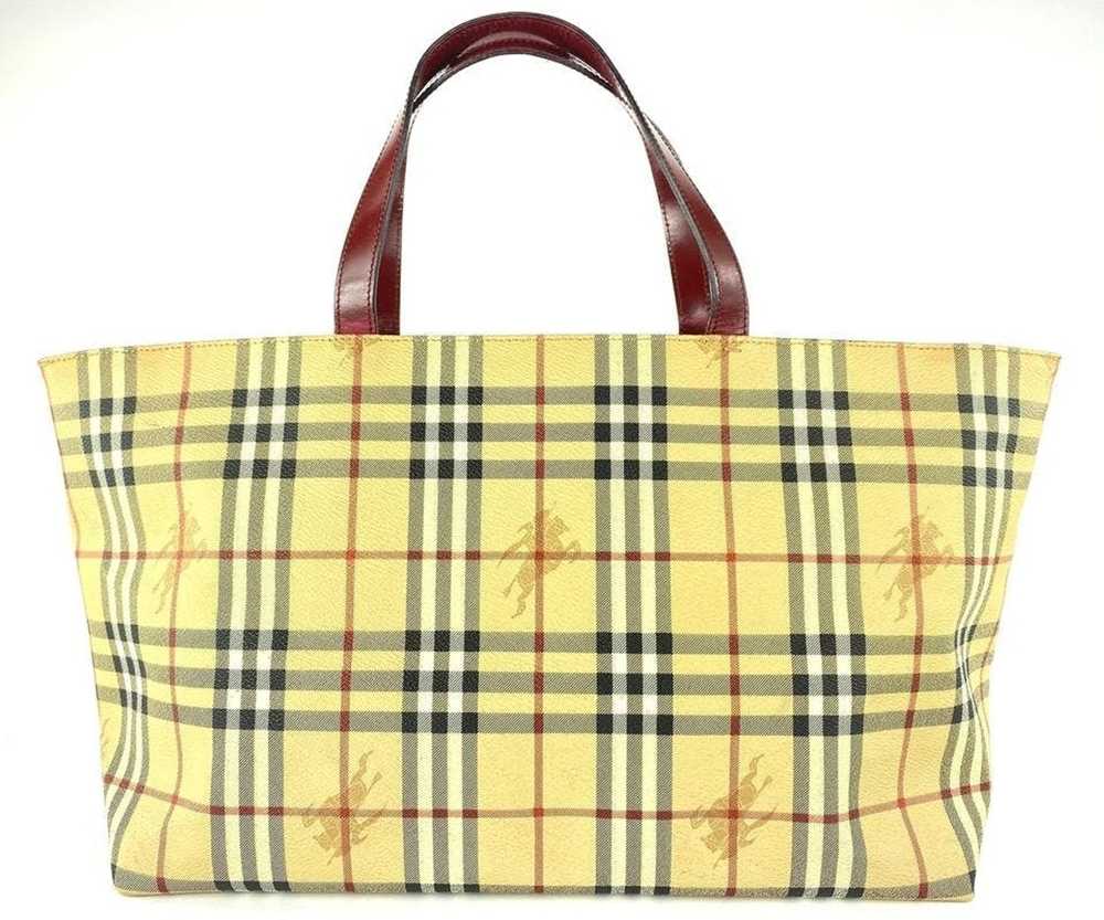 Burberry Burberry Nova Check Tote Red Shopper 4bu… - image 7