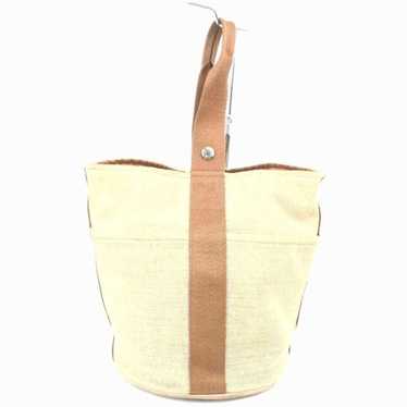 Hermes Hermes Bicolor Toile Saxo MM Bucket Tote 86