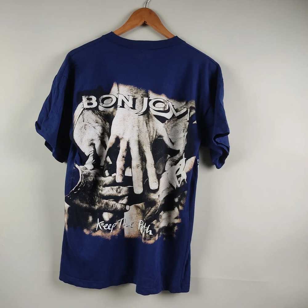 Band Tees × Bon Jovi × Vintage 90's Bon Jovi Keep… - image 2