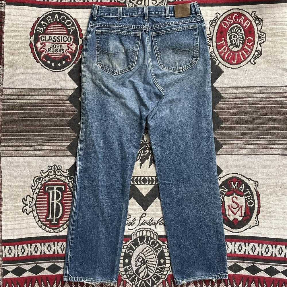 Lee × Vintage Vintage 80s Faded Lee Jeans - image 2