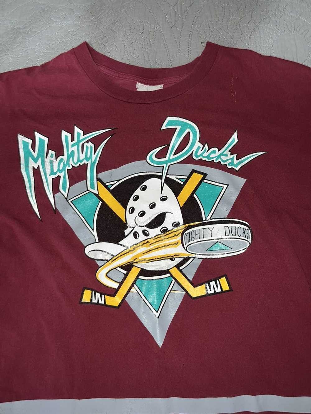 Vintage Starter - The Anaheim Mighty Ducks Born To Score T-Shirt 1993  X-Large – Vintage Club Clothing