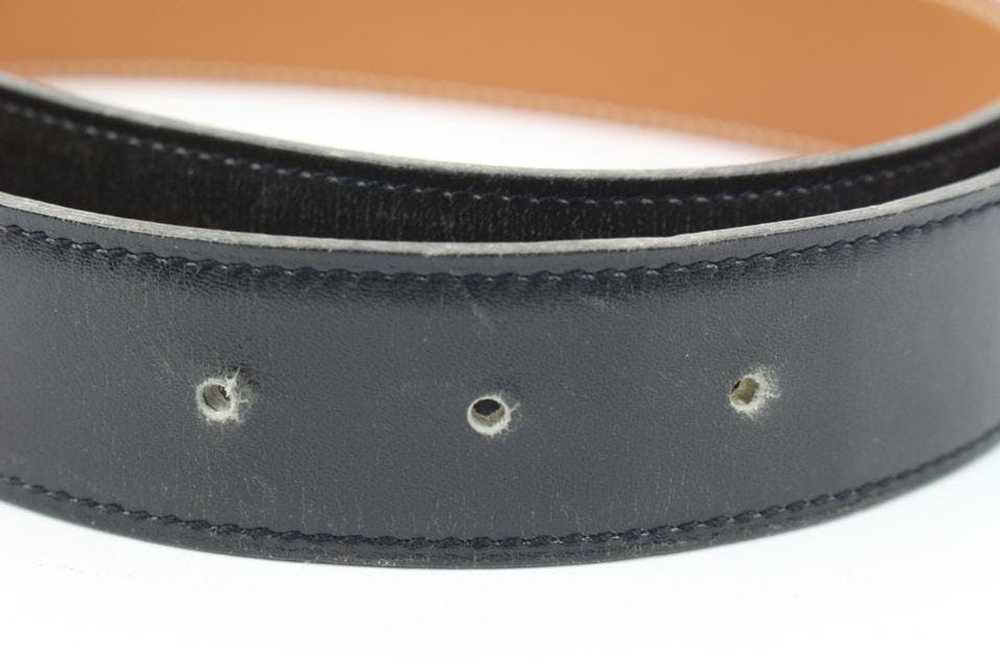 Hermes Hermès Black x Brown 18mm H Logo Belt Kit … - image 11