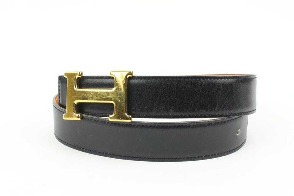 Hermes Hermès Black x Brown 18mm H Logo Belt Kit … - image 2