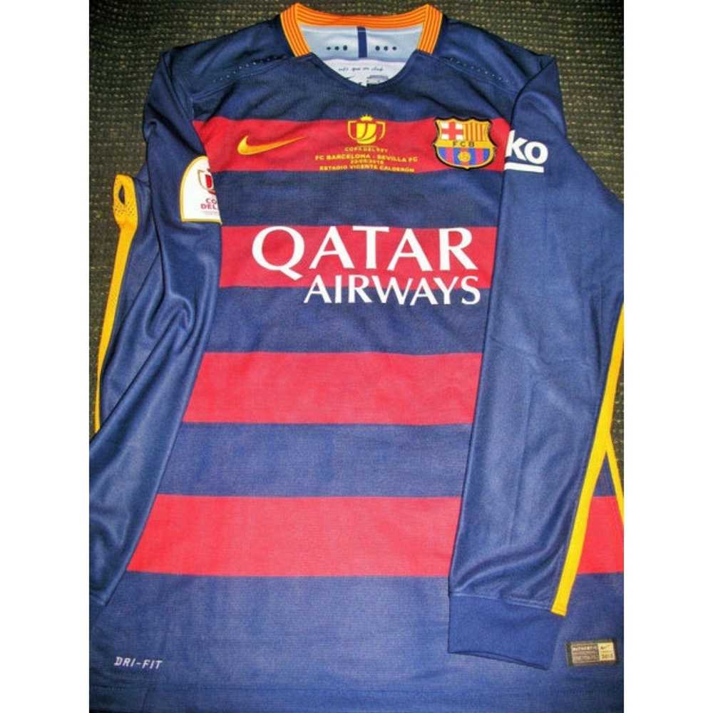 Nike Rafinha Barcelona 2015 MATCH ISSUED Home Soc… - image 2