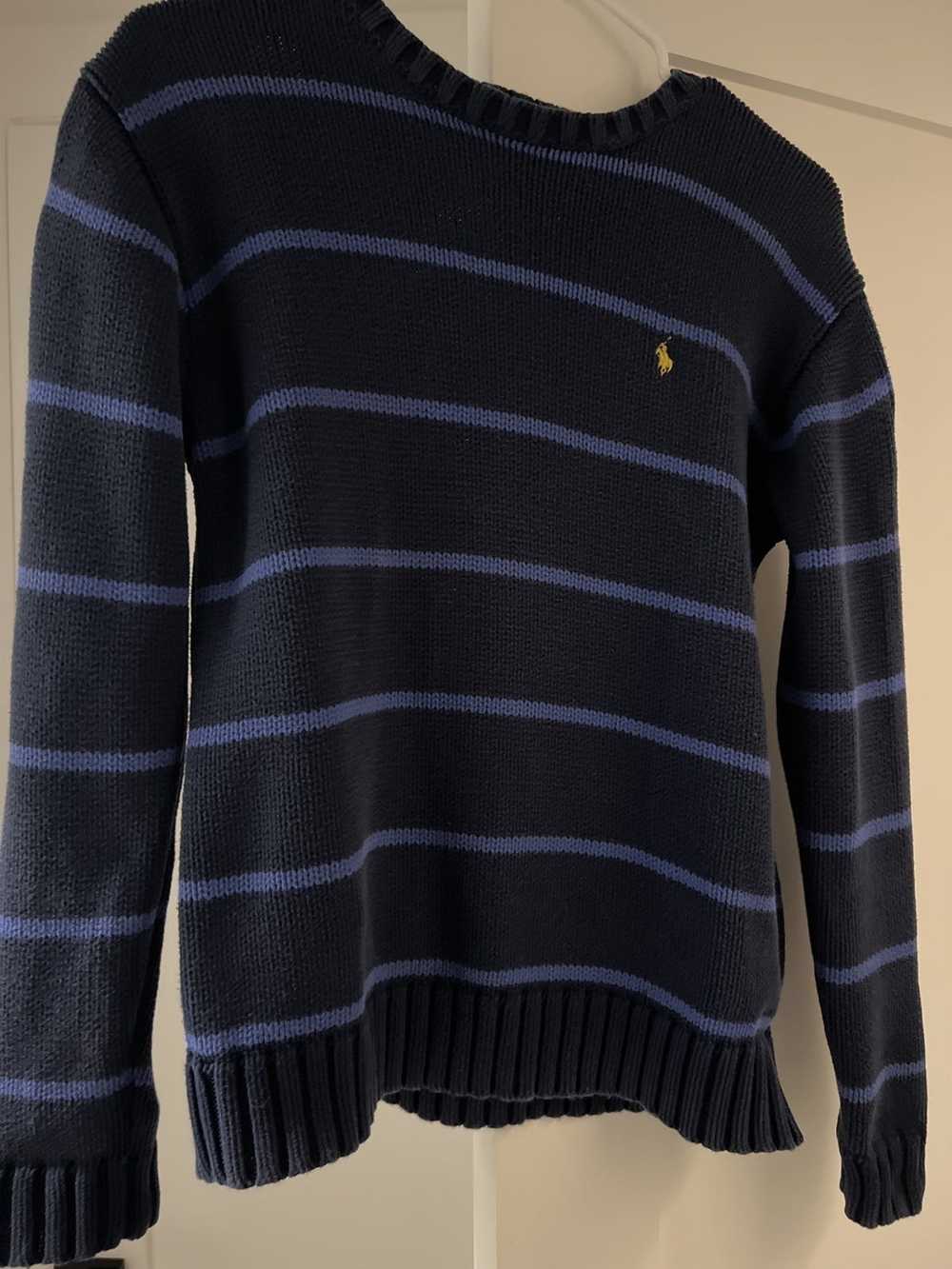 Polo Ralph Lauren Knitted blue Polo Sweater (Runs… - image 1