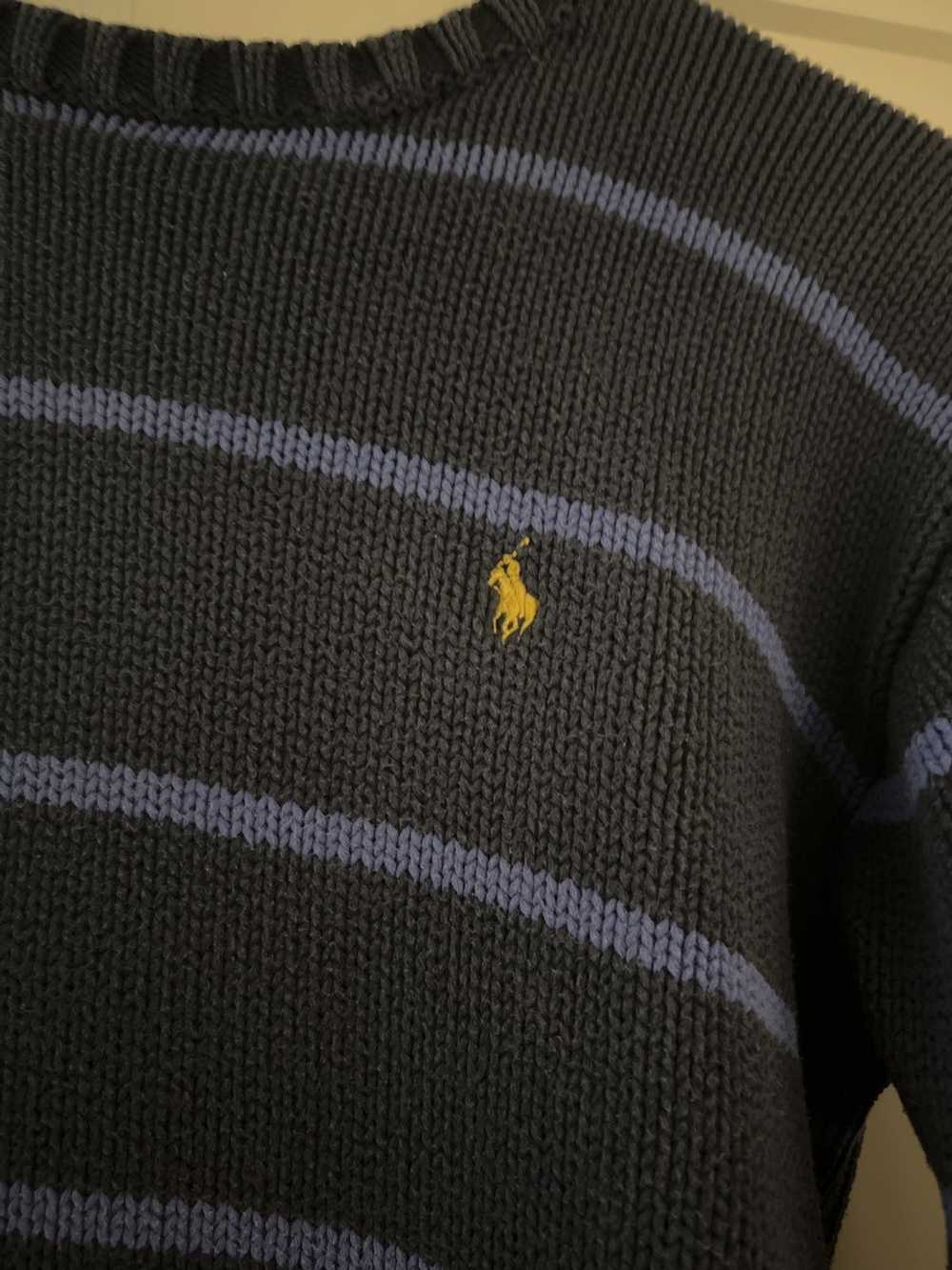 Polo Ralph Lauren Knitted blue Polo Sweater (Runs… - image 2