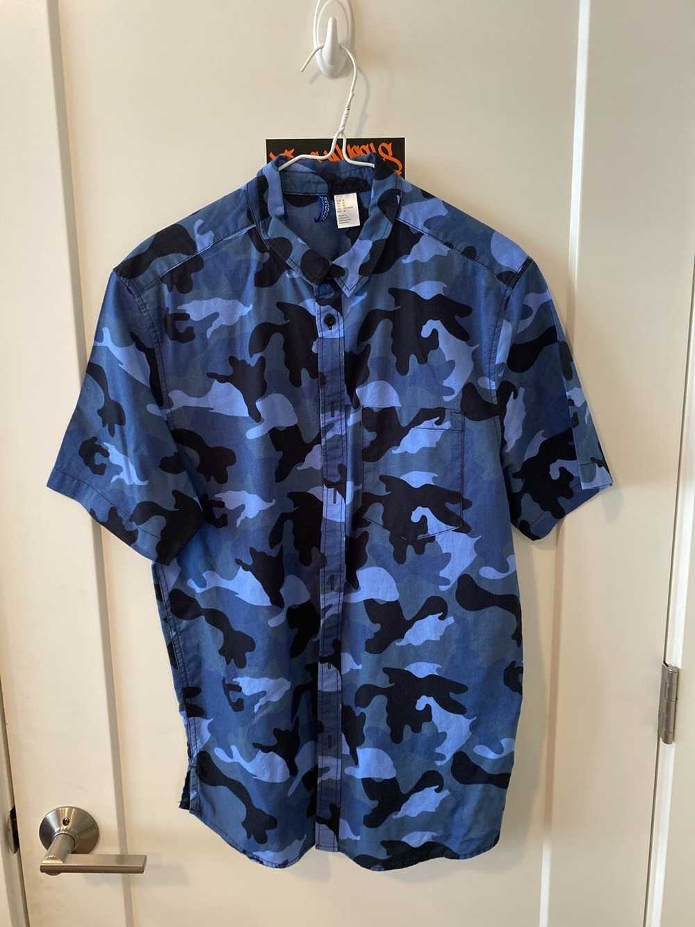 H&M × Streetwear × Vintage DIVIDED Blue Camouflag… - image 1