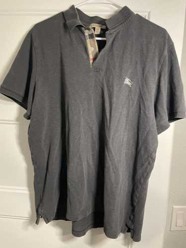 Burberry Grey Burberry Polo Shirt