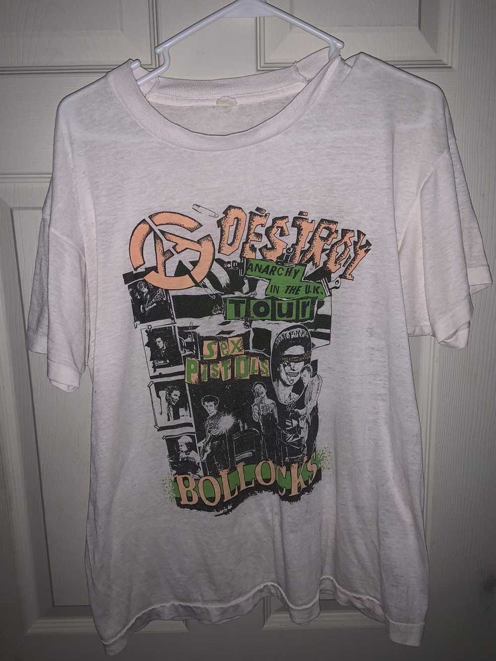 Screen Stars Vintage 90s Sex Pistol T-Shirt - image 1