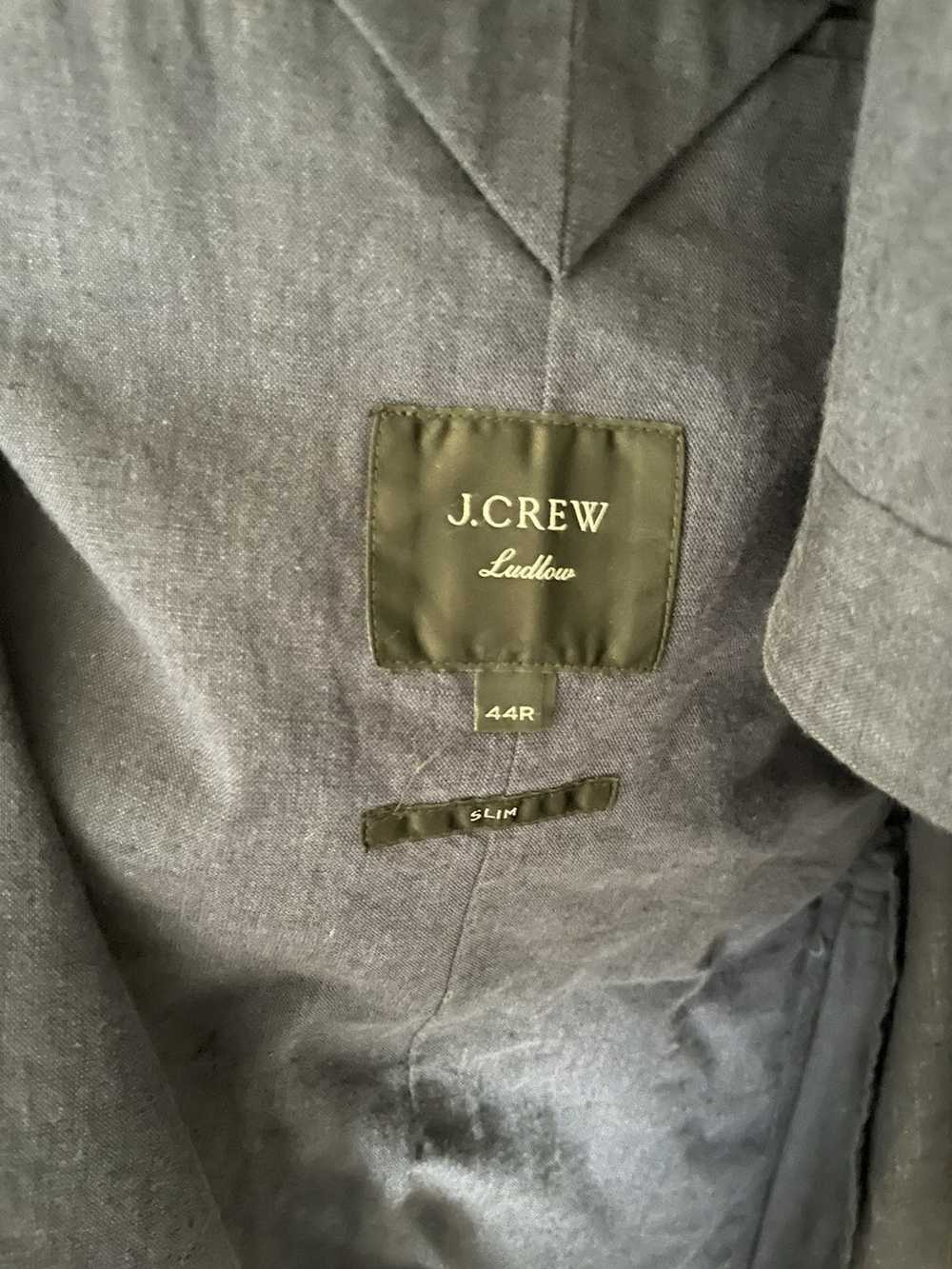 J.Crew Ash Blue Ludlow Slim Suit Unstructured Cot… - image 2