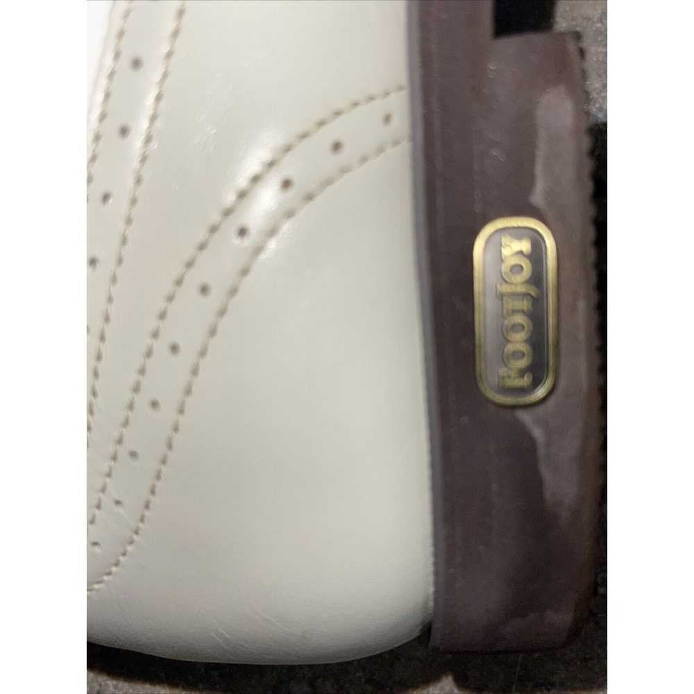 Footjoy Footjoy White Tan Punched Wing Tip Square… - image 6