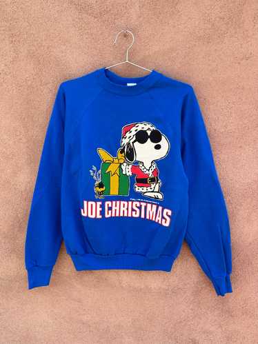 1970's Peanuts Joe Cool Xmas Sweatshirt