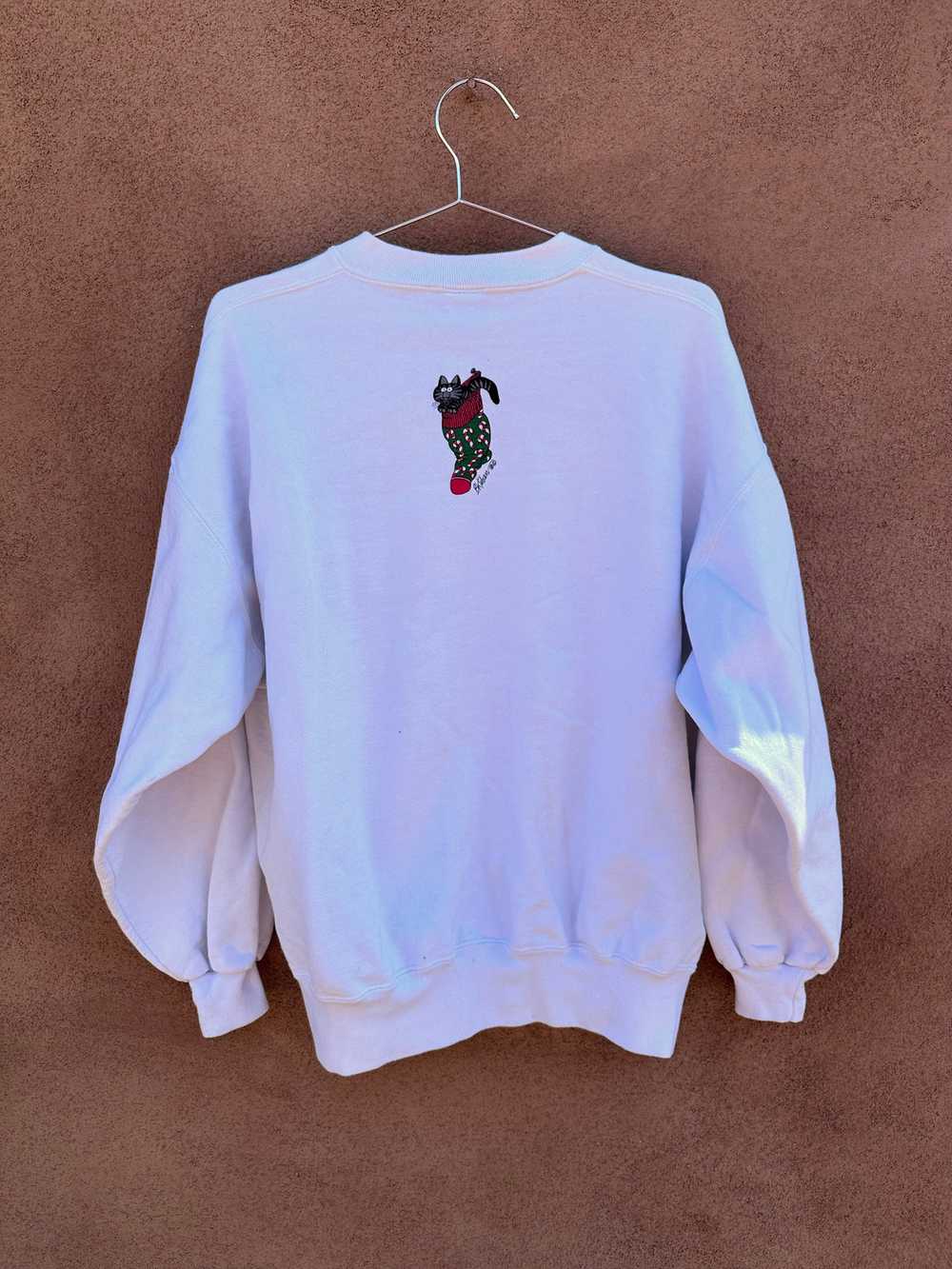 B. Kliban Christmas Cat Sweatshirt - image 3