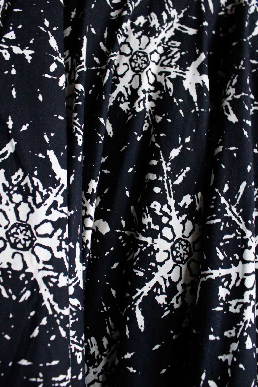 1950s Snowflake Cotton Swing Skirt - Xsmall - image 10