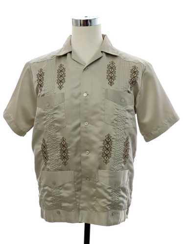 1990's Saxifon Mens Guayabera Shirt