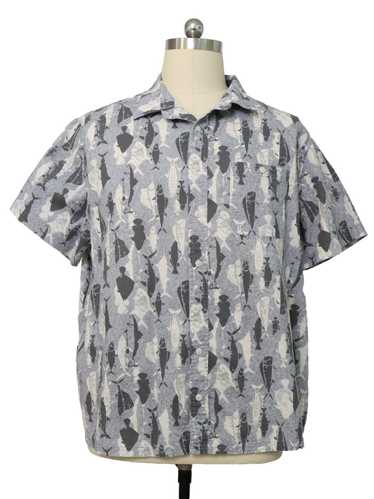 1990's Croft and Barrow Mens Graphic Fish Print Co