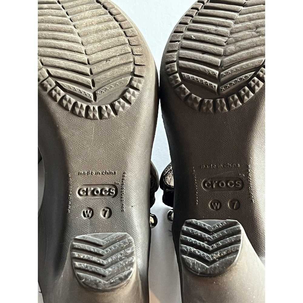 Crocs Crocs Cyprus IV Heels Slip On Sandals Brown… - image 8