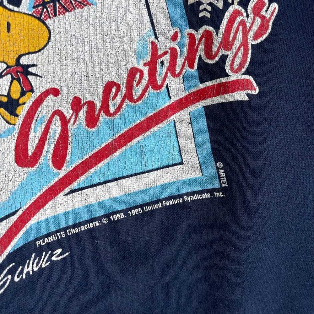 Vintage Vintage 90s Snoopy Season Greeting Sweats… - image 5