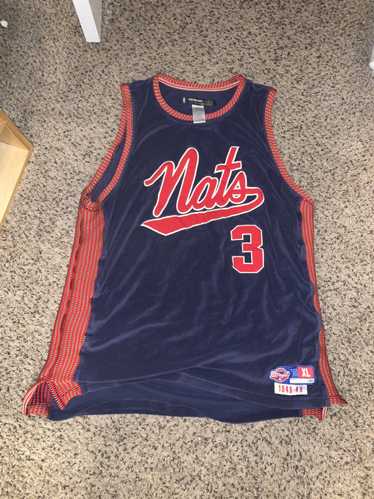 Reebok Hardwood Classics Nats Iverson RARE RED Jersey Size XL +2