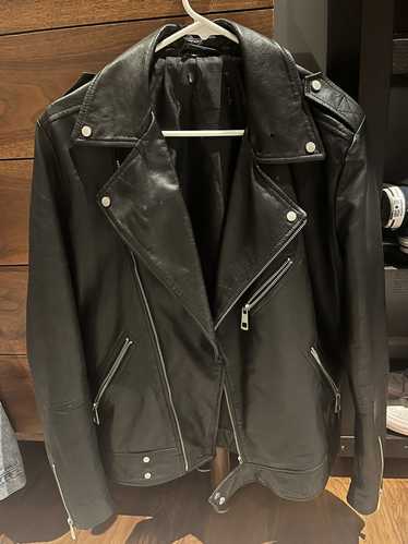 Leather Jacket LEATHER BIKER JACKET