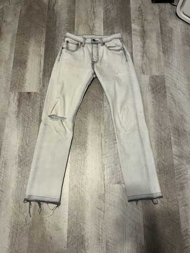 Levi's × Vintage White Bleached 501 Levi Jeans