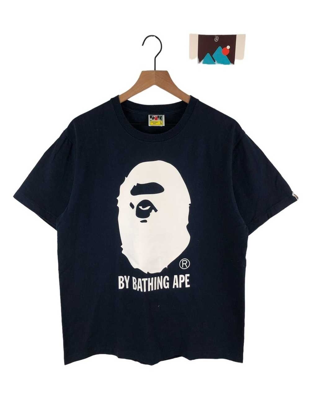 Bape Bape Big Head Logo Print Tee - image 1