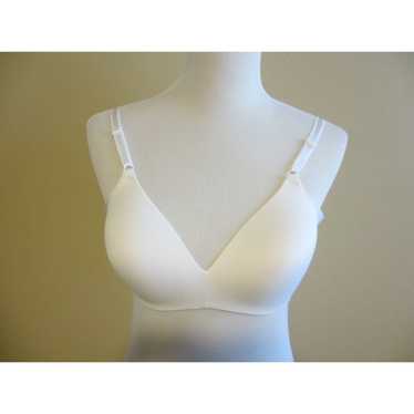 Warners Bra 36B Underwire Satin Molded Cup Adjustable Strap Ivory 