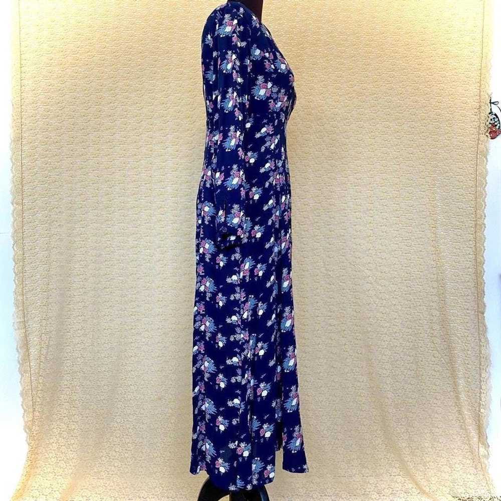 Vintage Vintage 90s adini long sleeve floral dres… - image 5