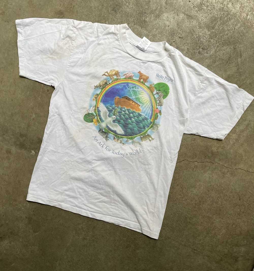 Vintage 90s earth shirt ark - image 1