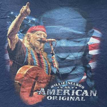 Delta × Vintage Willie Nelson Rock N Roll Music A… - image 1