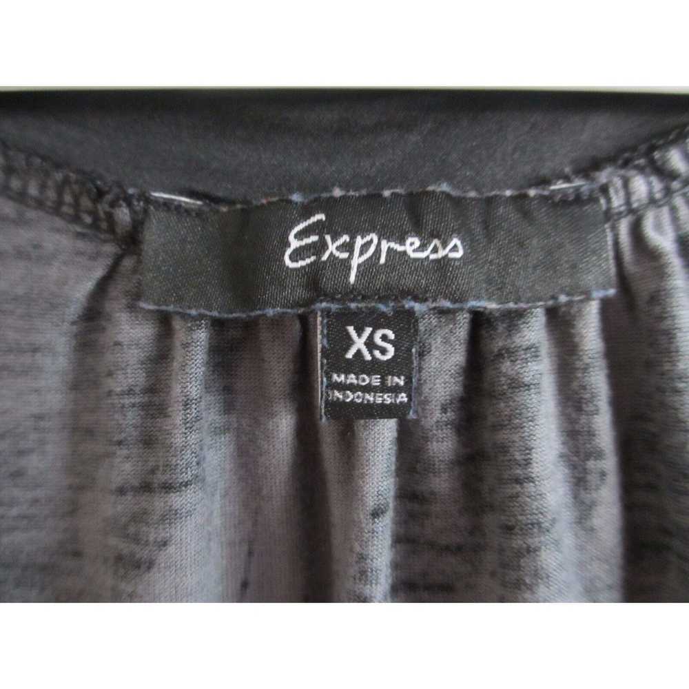 Express EXPRESS BLACK AND GREY SLEEVELESS TOP WIT… - image 2