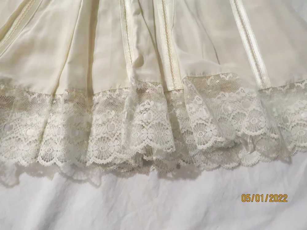 Lace Trimmed Christening Coat and Hat - image 7