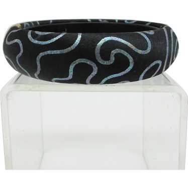 Handpainted Silk Covered Bangle