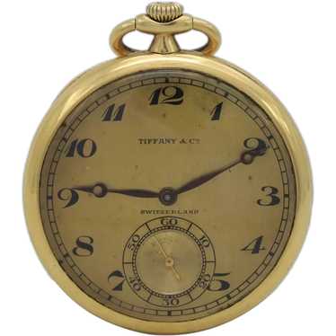Vintage Tiffany & Co. 18k Yellow Gold Pocket Watch - image 1