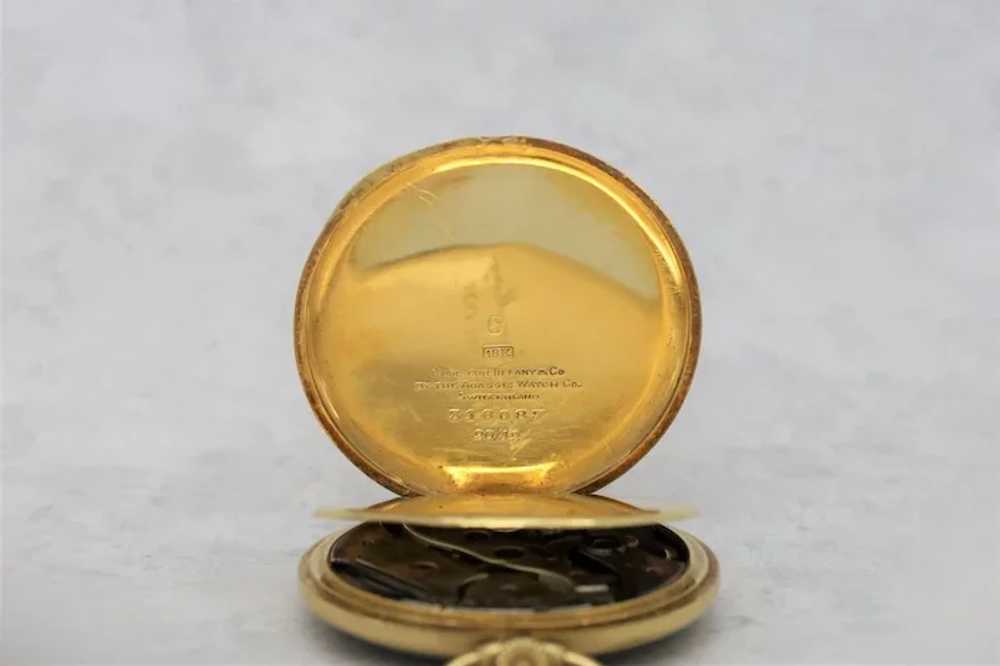 Vintage Tiffany & Co. 18k Yellow Gold Pocket Watch - image 2